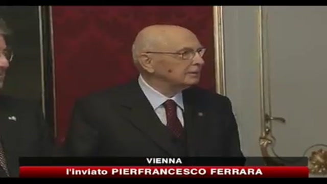 Napolitano a Vienna: in Italia momento difficile