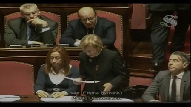 Discussione fiducia al Senato, interviene Emma Bonino