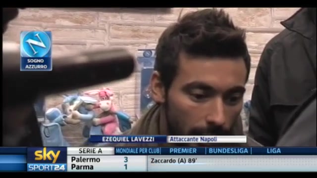Napoli, intervista a Lavezzi