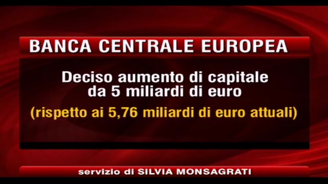 BCE aumento di capitale di 5 miliardi di euro