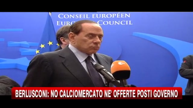 Berlusconi: no calciomercato né offerte di posti di governo