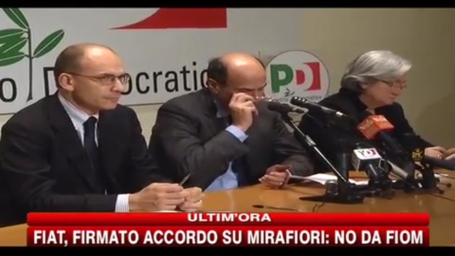 Bersani prende posizione nella conferenza del PD