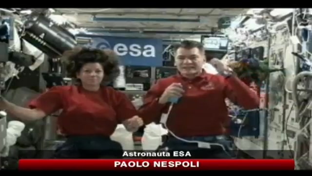 Paolo Nespoli parla ai giovani dallo spazio