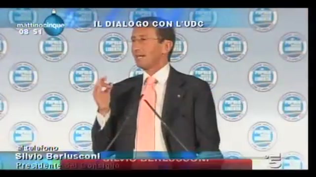 Berlusconi: dialogo aperto con Casini, chiuso con Fini