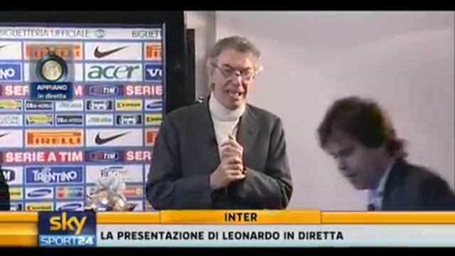 Moratti presenta Leonardo