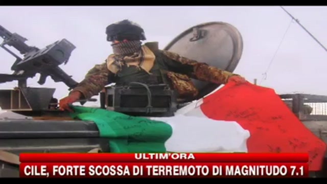 Rientrata oggi in Italia la salma del militare ucciso