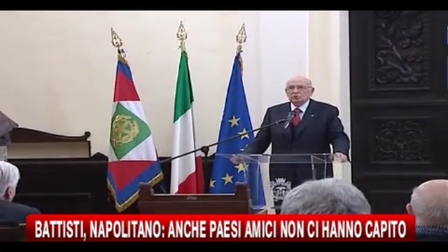 Battisti, Napolitano: anche paesi amici non ci hanno capito