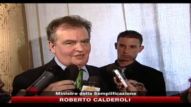 Governo, Calderoli:  Il contributo del nord è il federalismo