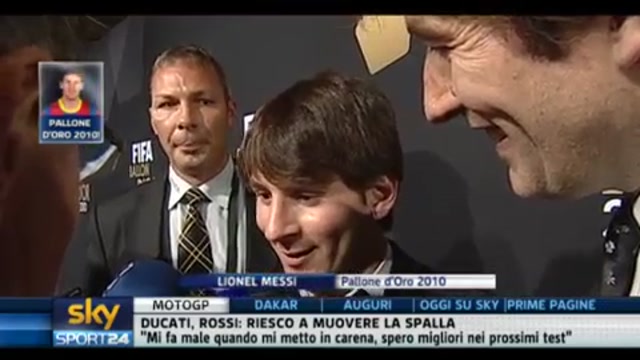 Intervista a Messi, il Pallone d'oro 2010