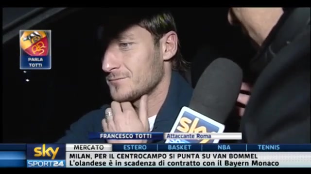 Roma, Totti per Sky Sport24