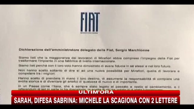 FIAT, i comunicati di Sergio Marchionne e John Elkann