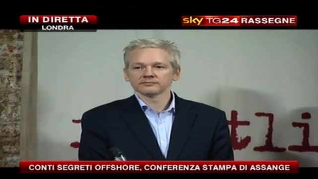 2 - Conferenza Wikileaks, Assange: conti segreti offshore