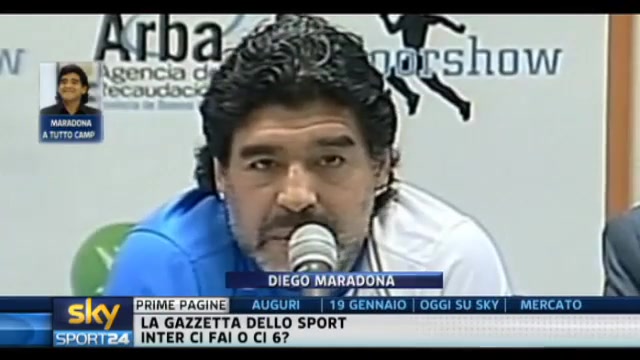 Da Messi a Blatter, Maradona a tutto campo