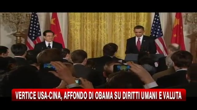 Vertice USA-Cina, affondo di Obama su diritti umani e valuta