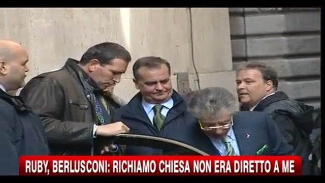 Ruby, Berlusconi: il richiamo della Chiesa non era diretto a me