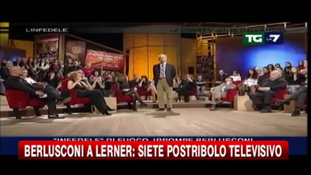 Berlusconi a Lerner: siete un postribolo televisivo