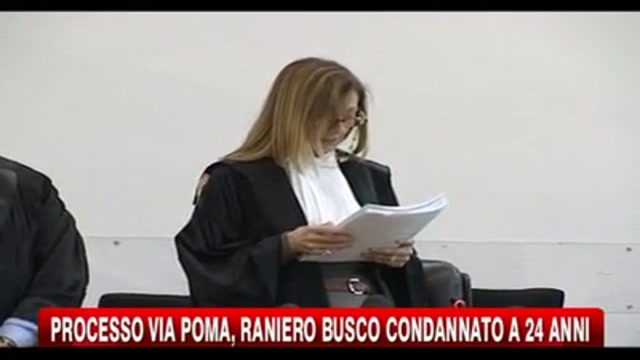 Processo Via Poma, Raniero Busco condannato a 24 anni