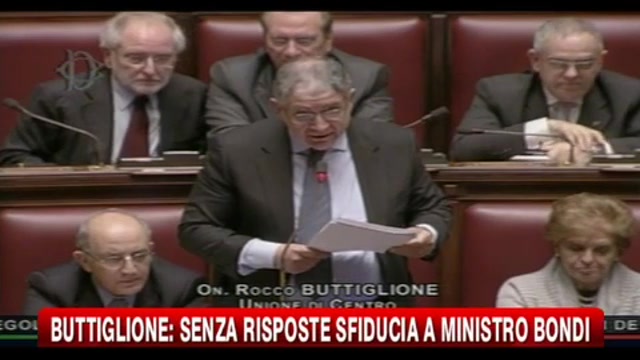 Buttiglione: senza risposte sfiducia al ministro Bondi