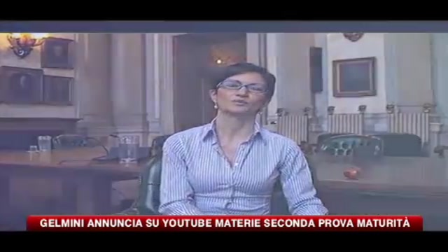 Gelmini annuncia su Youtube materie seconda prova maturità