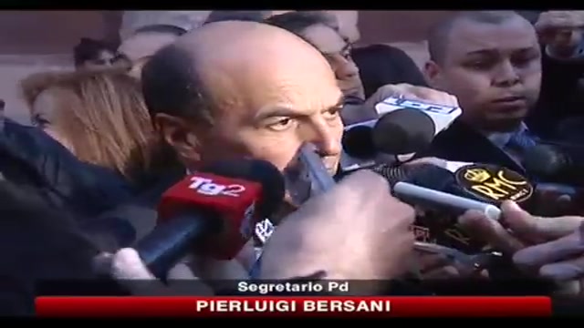 Bersani: Berlusconi faccia un passo indietro