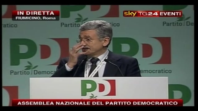 Assemblea PD, l'intervento di Massimo D'Alema