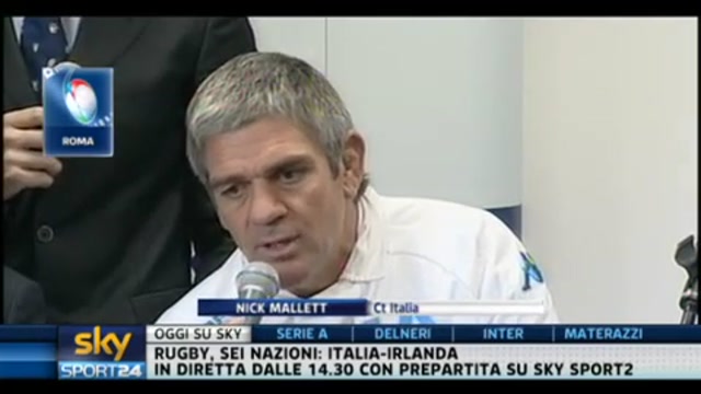 Rugby, Nick Mallet: Abbiamo voglia di vincere