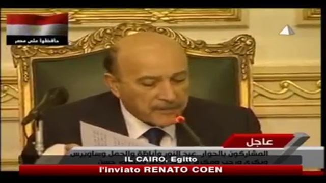 Egitto, accordo Suleiman-opposizione per le riforme