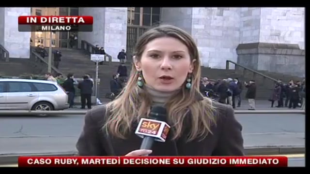 Caso Ruby, PDL Lombardia protesta davanti palazzo giustizia
