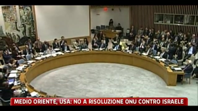 MO, Usa dicono no a risoluzione Onu contro Israele