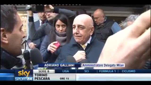 Milan, Galliani Inter? ho ragione io