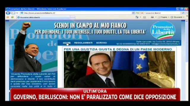 Governo, Berlusconi: non è paralizzato come dice opposizione