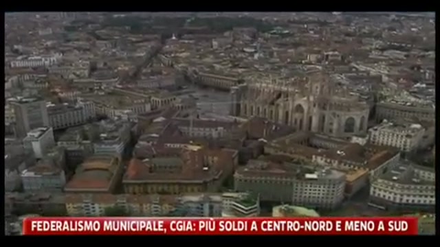 Federalismo municipale, CGIA: più soldi al centro nord e meno al sud