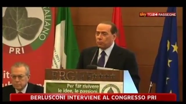 Berlusconi interviene al Congresso Pri