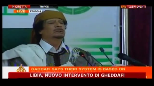 1 - Libia, nuovo intervento di Gheddafi