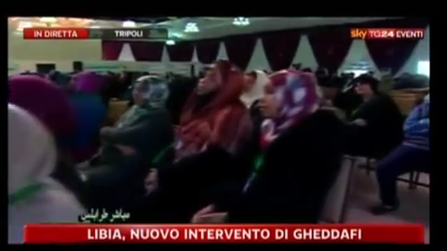 3 - Libia, nuovo intervento di Gheddafi