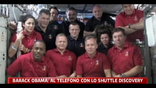 Barack Obama: al telefono con lo Shuttle Discovery