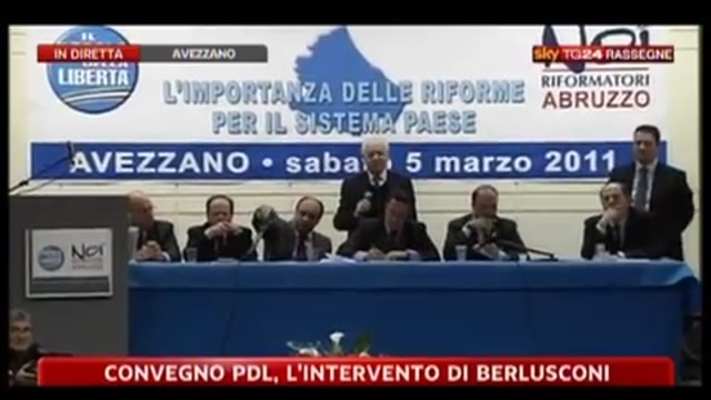 Convegno PDL, l'intervento di Berlusconi