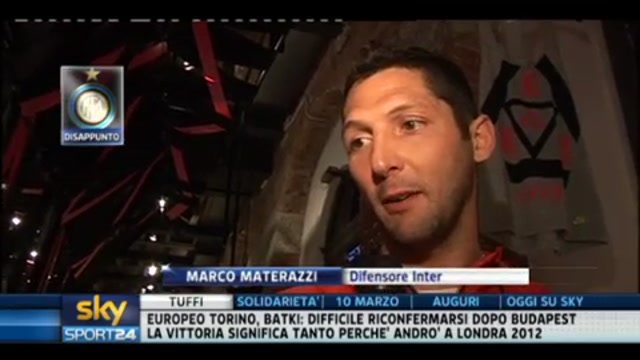 Calciopoli, convocato Moratti: il commento di Materazzi