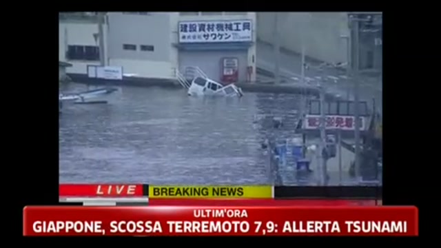 Giappone, scossa terremoto 8,9: allerta Tsunami