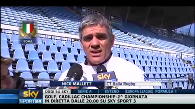 Rugby, Italia-Francia: Mallett analizza la sfida