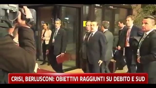 Berlusconi, obiettivi raggiunti su debito e sud