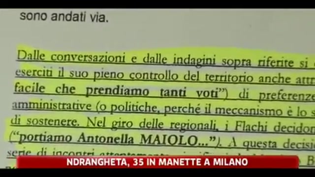 'ndrangheta, 35 in manette a Milano