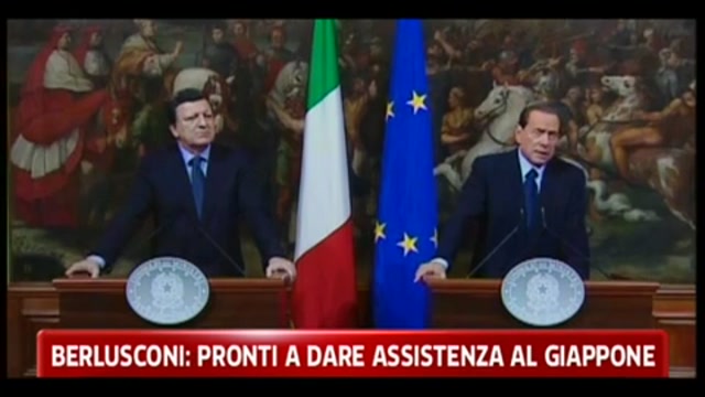Berlusconi: pronti a dare assistenza al Giappone