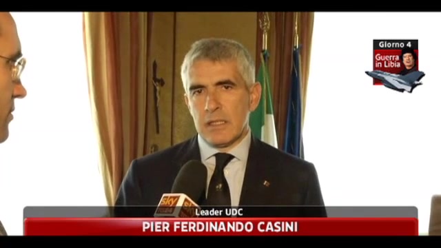 Libia, Casini: Chiediamo maggiore chiarezza