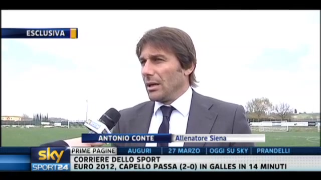 Siena: parla Antonio Conte