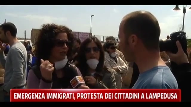 Emergenza immigrati, protesta dei cittadini a Lampedusa