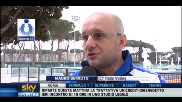 Nuovo ct per l'Italia del volley