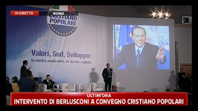 L'intervento di Berlusconi al convegno dei Cristiano Popolari