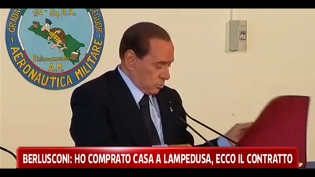 Berlusconi: ho comprato casa a Lampedusa, ecco il contratto