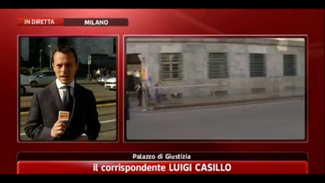 Berlusconi arriva in Tribunale per processo Mediaset